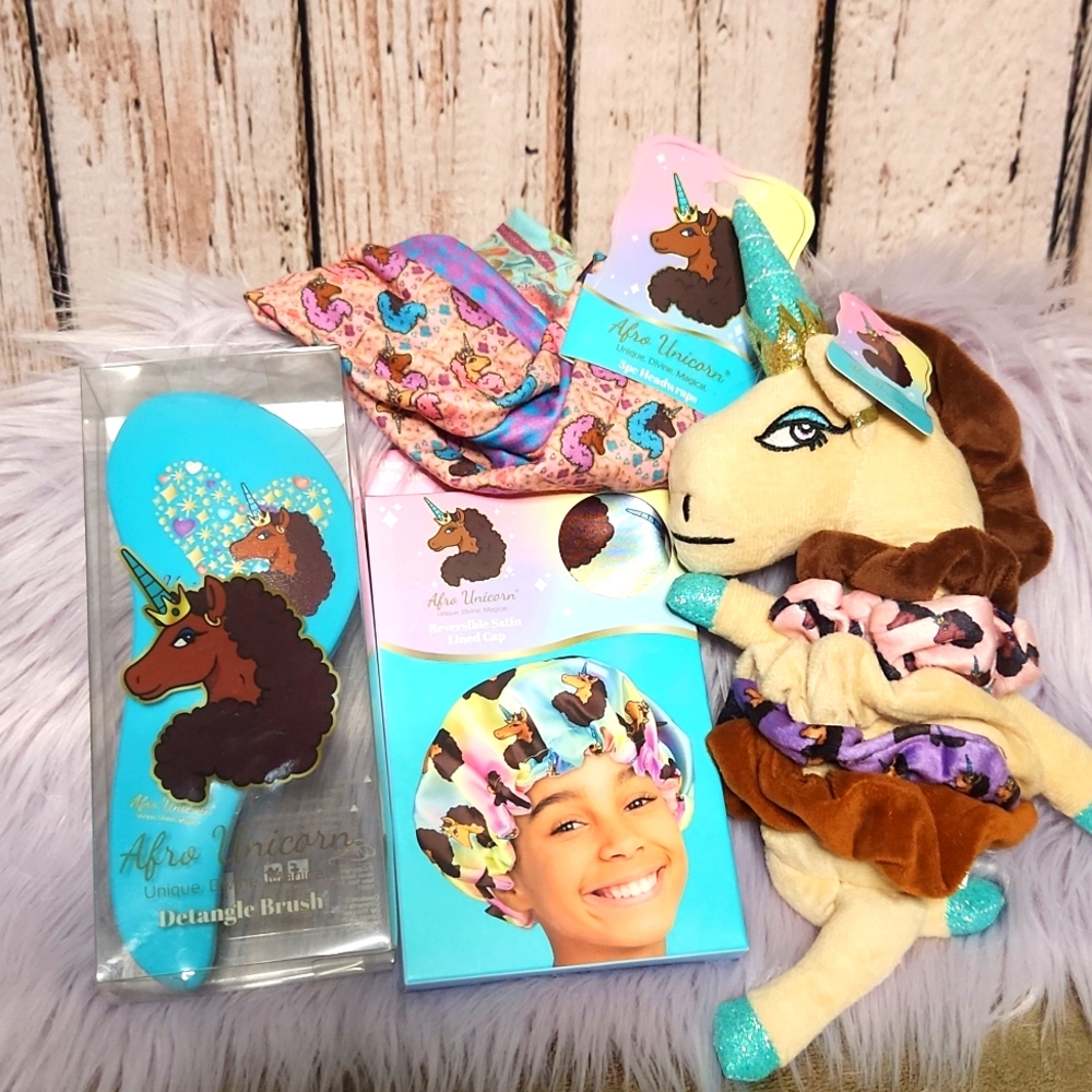 NWT Afro Unicorn Hair Care Bundle